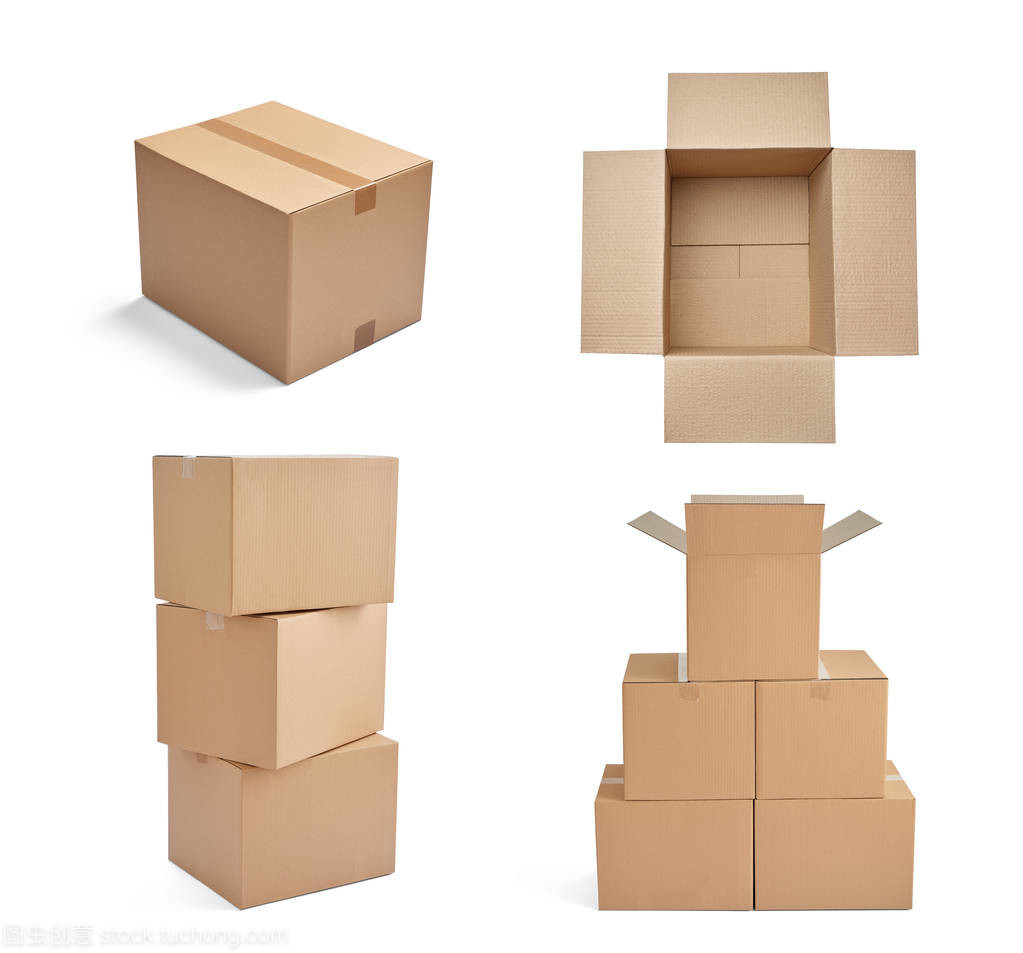 紙箱之韻 白色背景下的堆疊美學